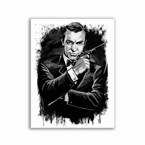 007 No Color Print by David Drake framed mural artwork