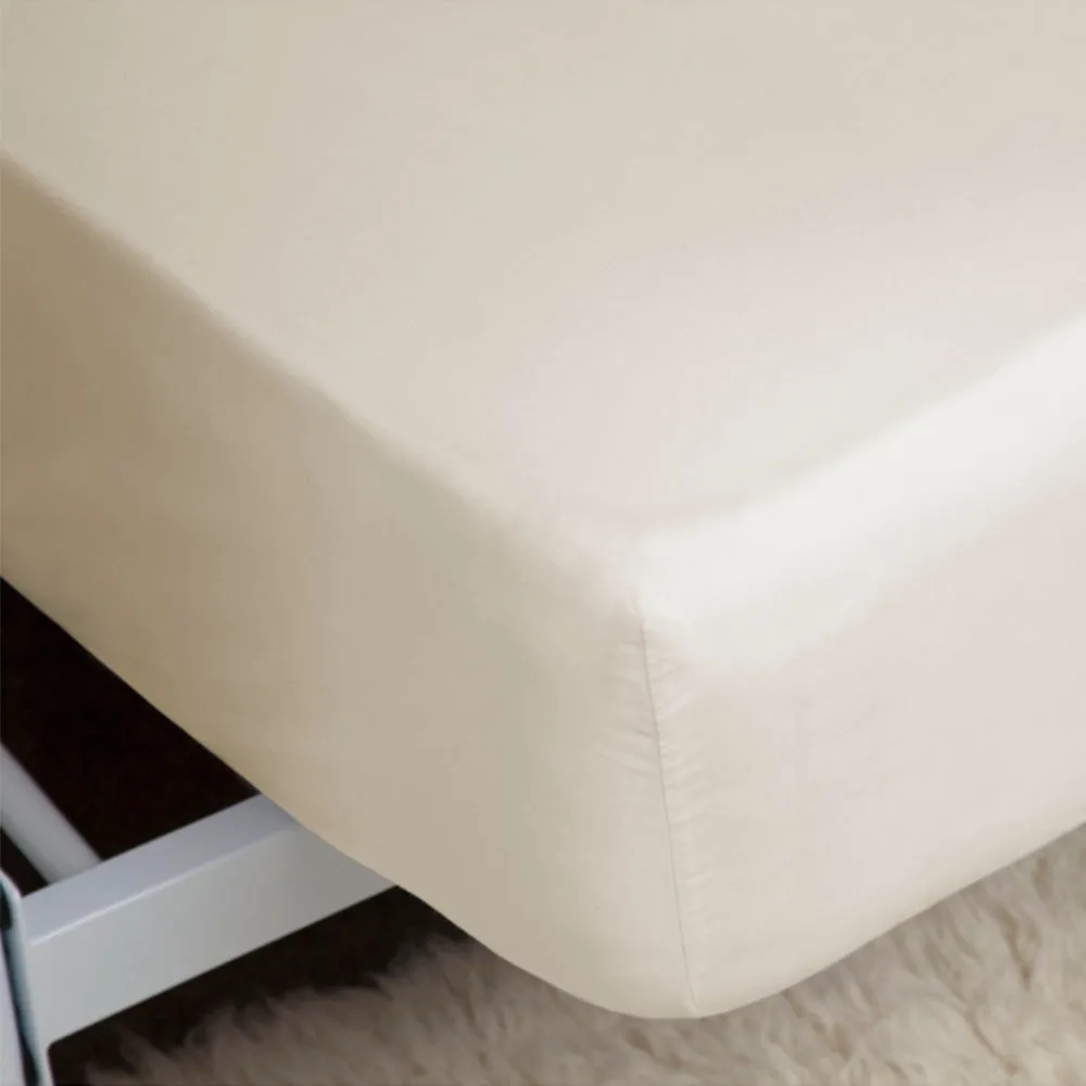 200 Thread Count Egyptian 100% Cotton Fitted Bed Sheet Ivory modern fashion rug  