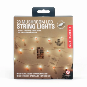 20 Mushroom Led String Lights minimalist art object  