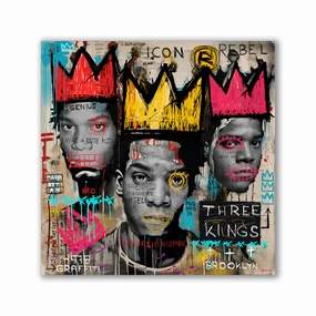 3 Kingz by Zuppini framed mural artwork
