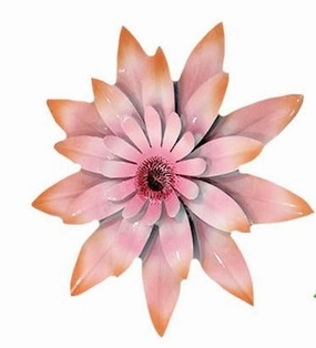 3D Flower Wall Decor - Coral Pink wall pendant decor