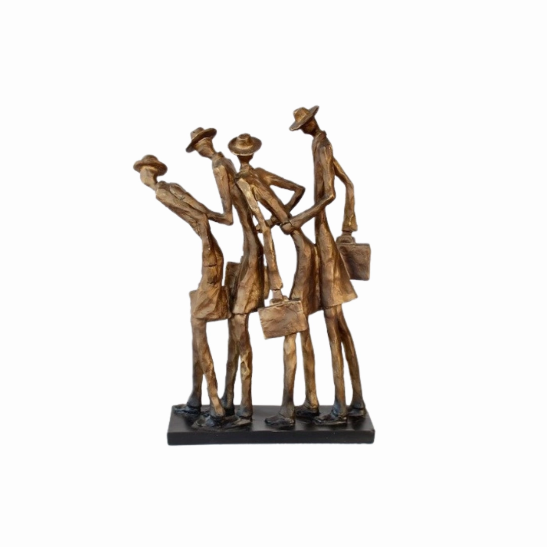 4 STANDING FRIENDS 43X30X8CM