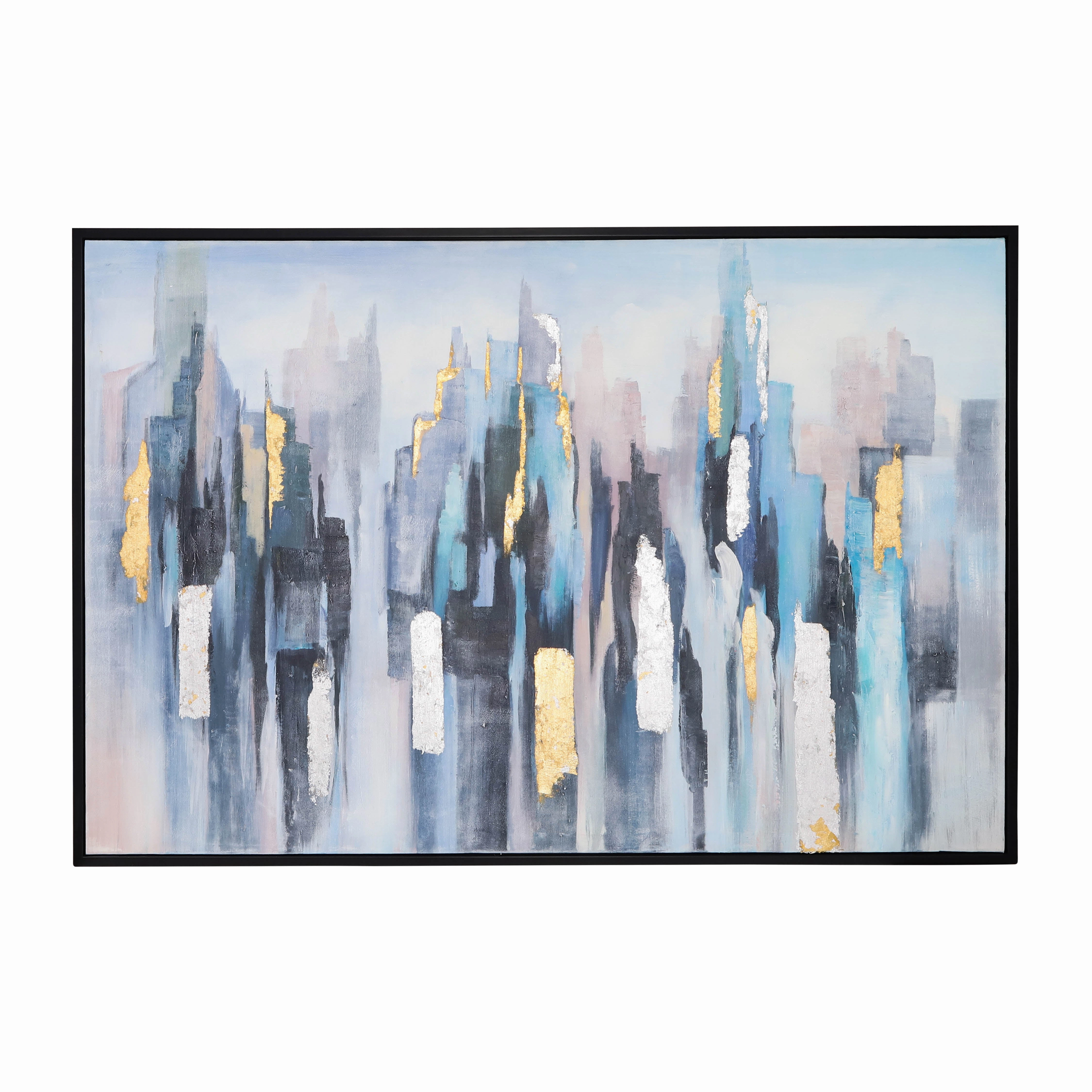 70203  Abstract Hand Painted Art( Sagebrook Home  )