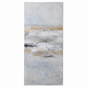 'Golden Mist' Hand Painted Canvas 150cm modern mural painting