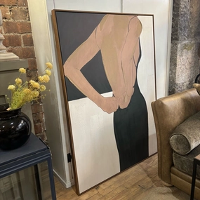 'Little Black Dress' 140cm modern mural painting