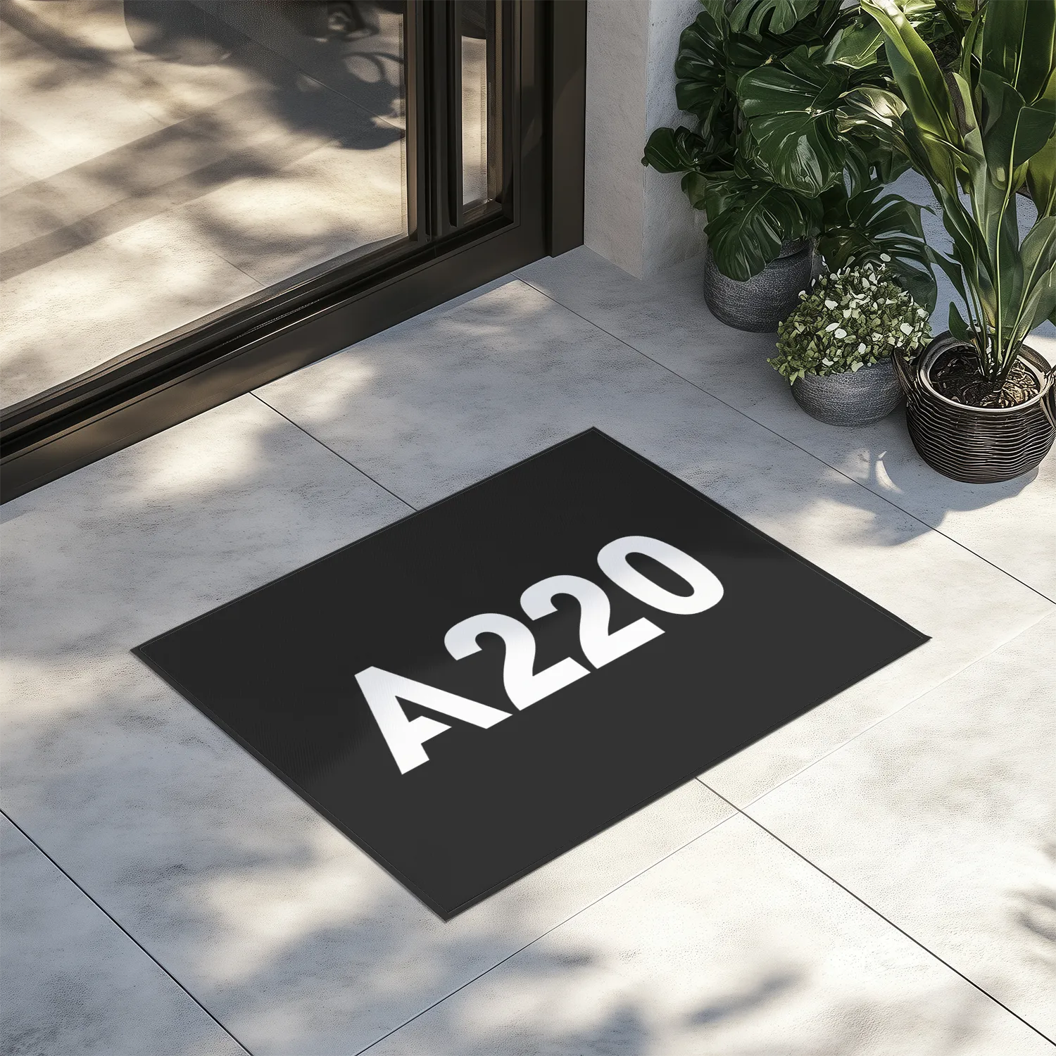 A220 Flat Text Designed Door Mats door entrance rug