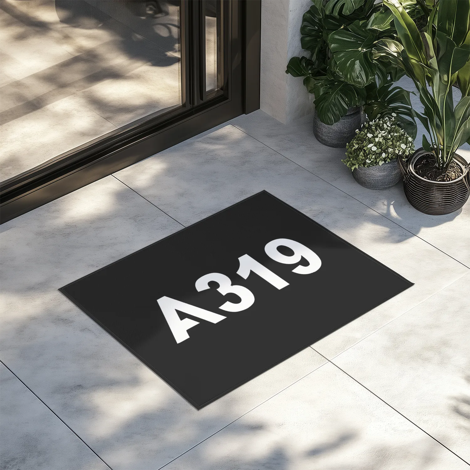 A319 Flat Text Designed Door Mats door entrance rug