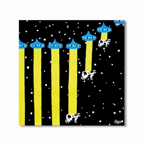 Abduction by Spanjer framed mural artwork