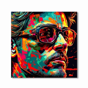 Abstract Coolness by Nilo framed mural artwork