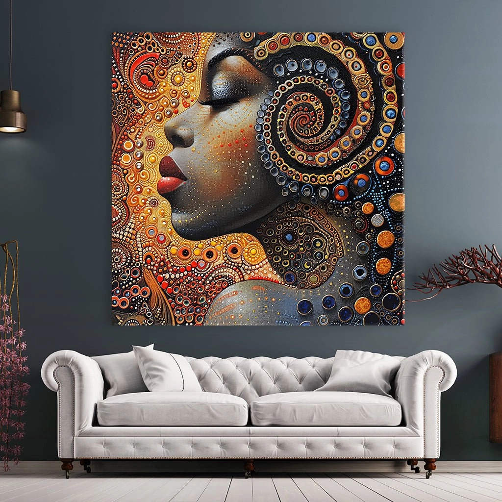 Abstract Dots Woman No1 by Catill