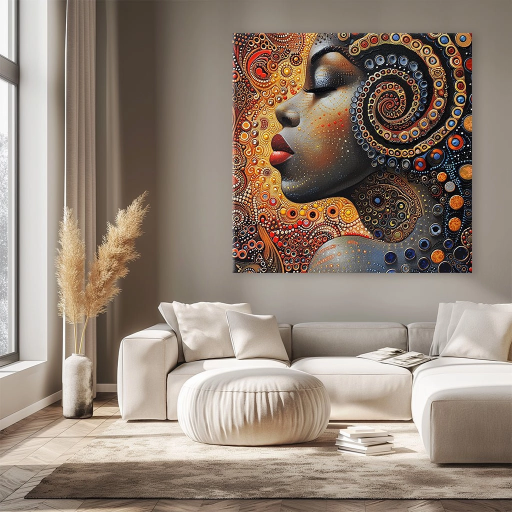 Abstract Dots Woman No1 by Catill