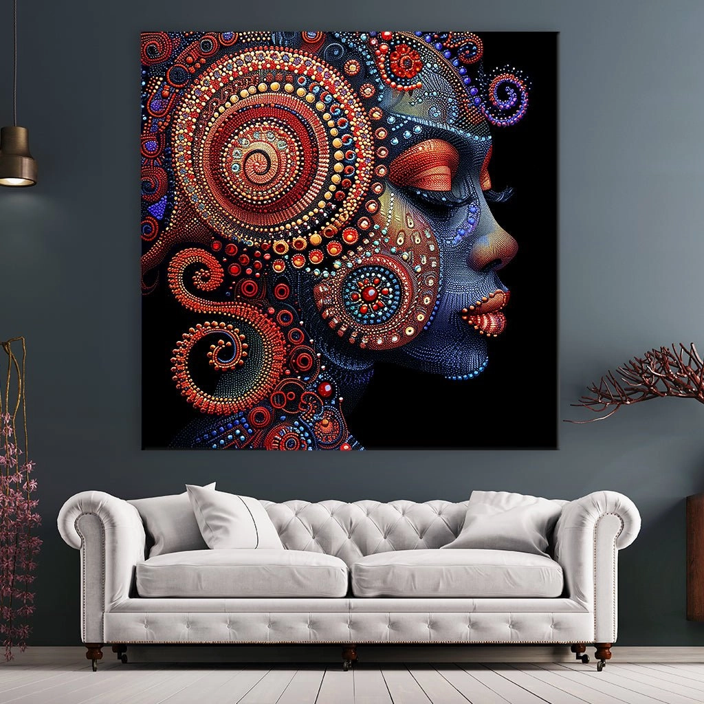 Abstract Dots Woman No2 by Catill