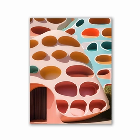 Abstract Living No1 by Iconica framed mural artwork