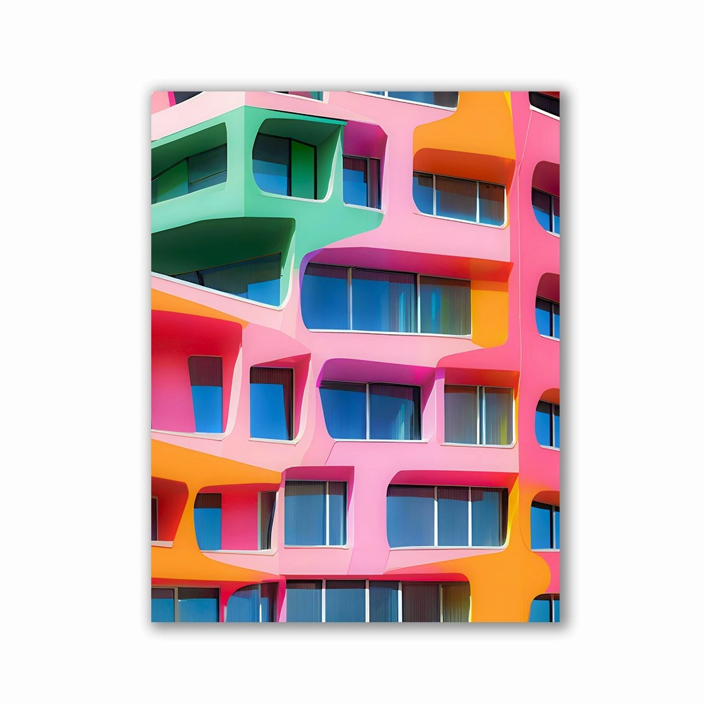 Abstract Living No2 by Iconica framed mural artwork