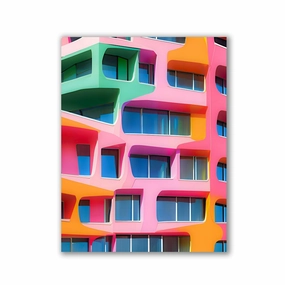 Abstract Living No2 by Iconica framed mural artwork