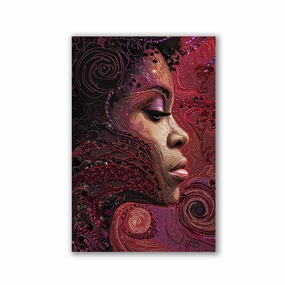 Abstract Painting Woman by Catill framed mural artwork