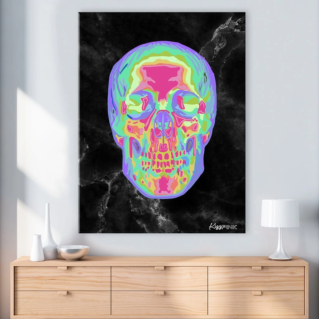 Abstract Skull by Kiss Pink 