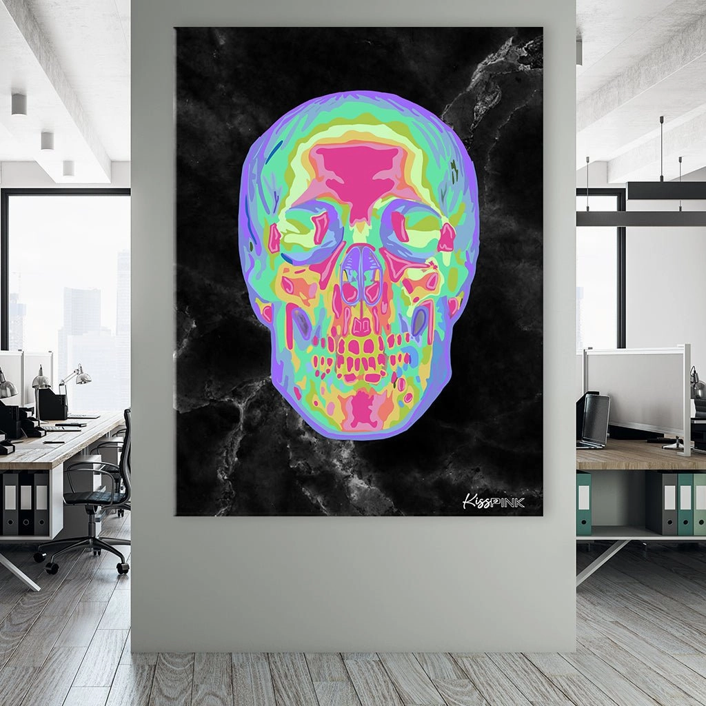 Abstract Skull by Kiss Pink 