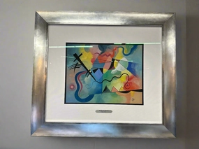 ABSTRACT WATERCOLOR WITH CROSS  ATTRIBUTED TO RUSSIAN ARTIST WASSILY KANDISKY artistic wall mural