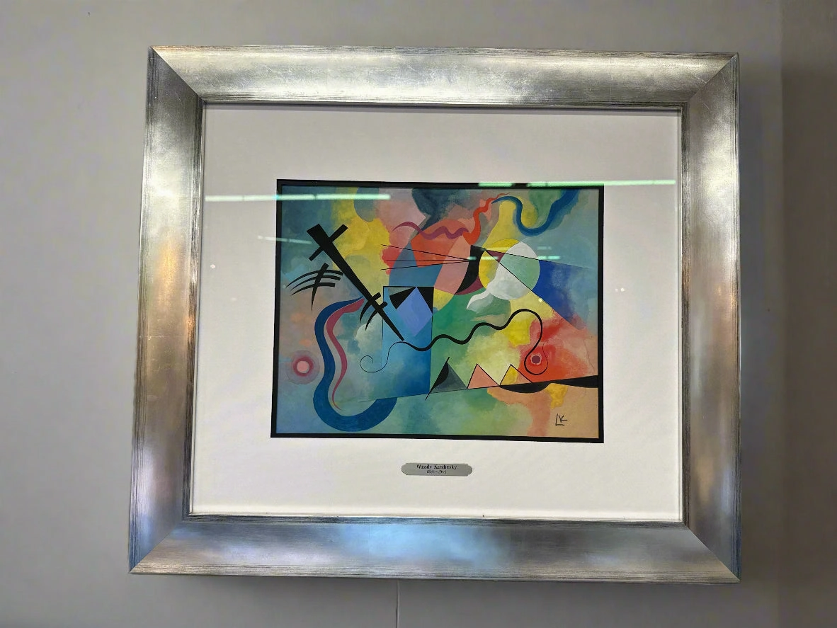 ABSTRACT WATERCOLOR WITH CROSS  ATTRIBUTED TO RUSSIAN ARTIST WASSILY KANDISKY artistic wall mural
