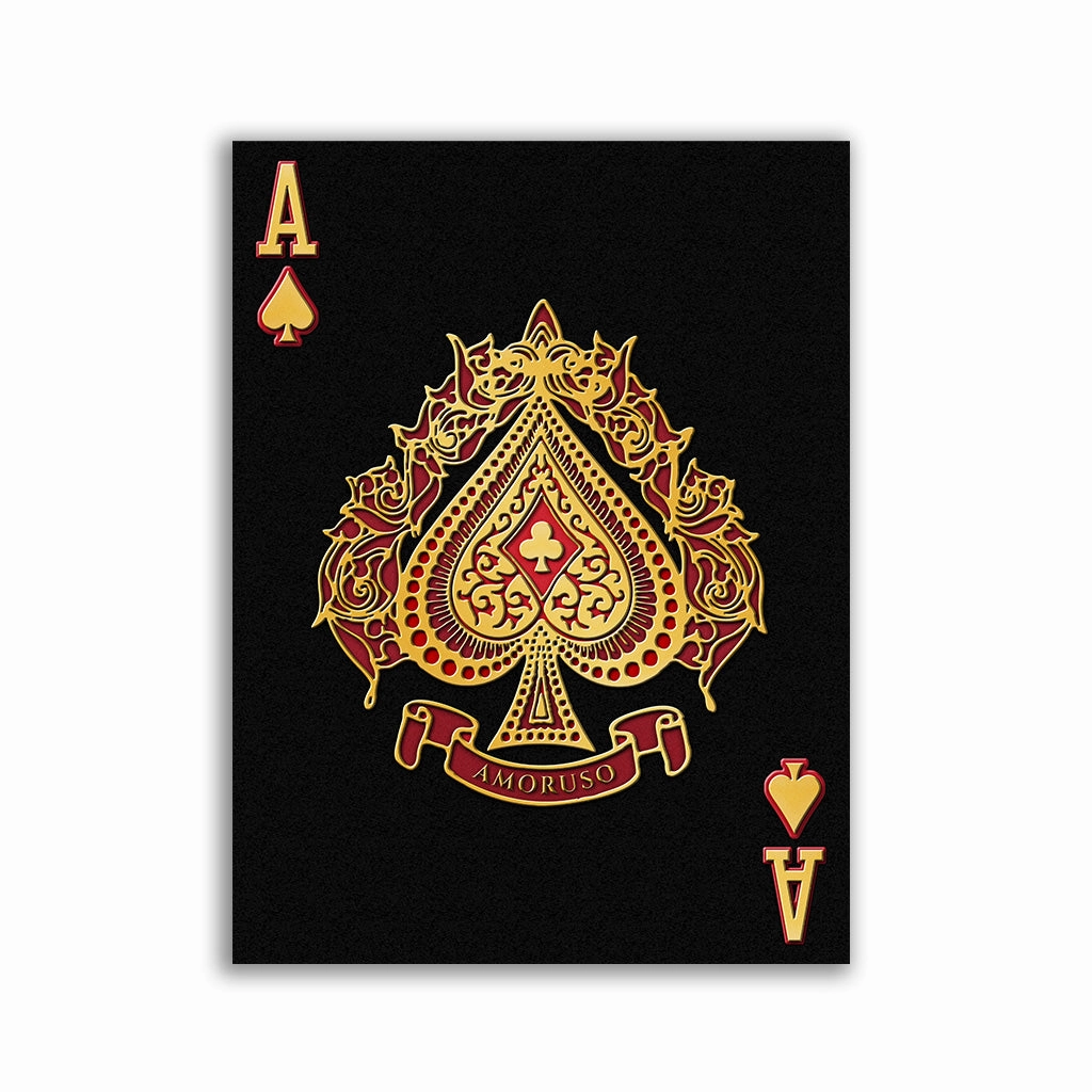 Ace of Spades by Frank Amoruso framed mural artwork