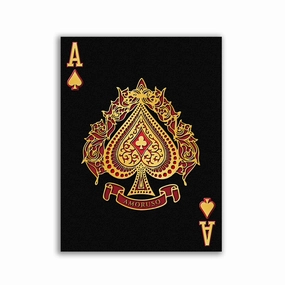 Ace of Spades by Frank Amoruso framed mural artwork