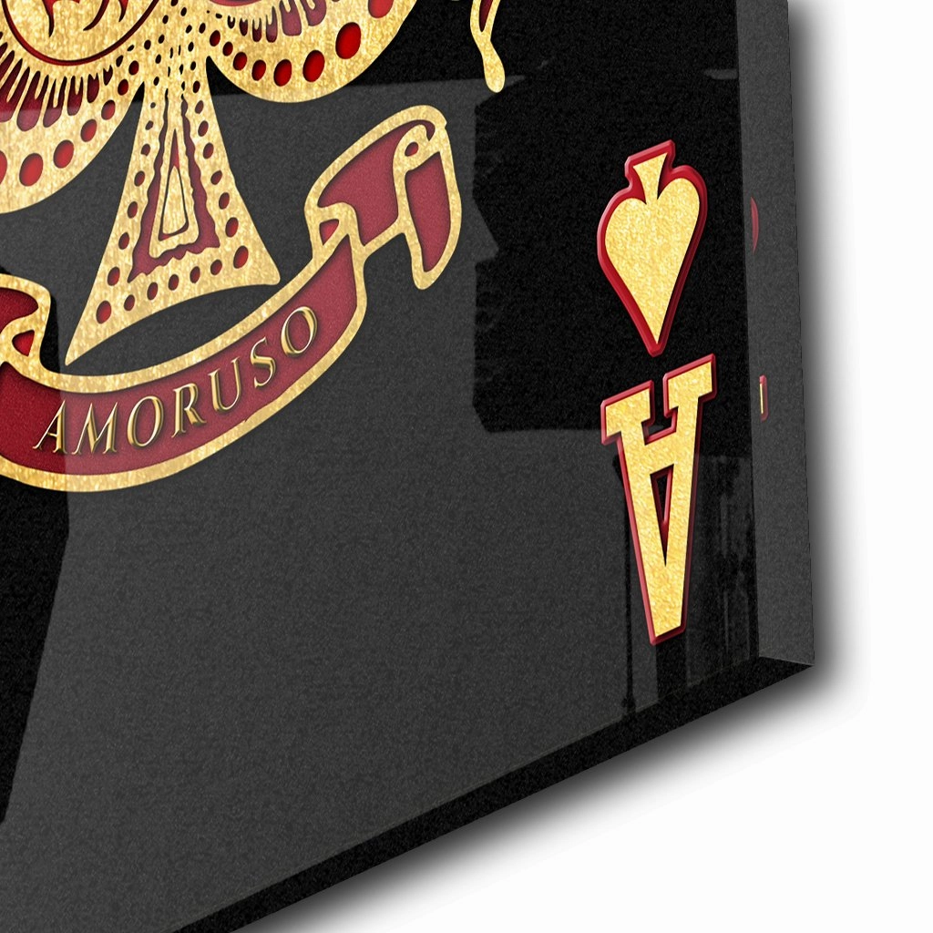 Ace of Spades by Frank Amoruso Gold on Acrylic