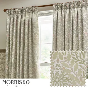 Acorn Multi Floral Jacquard Pencil Pleat Curtains Stone/Sage modern fashion rug  