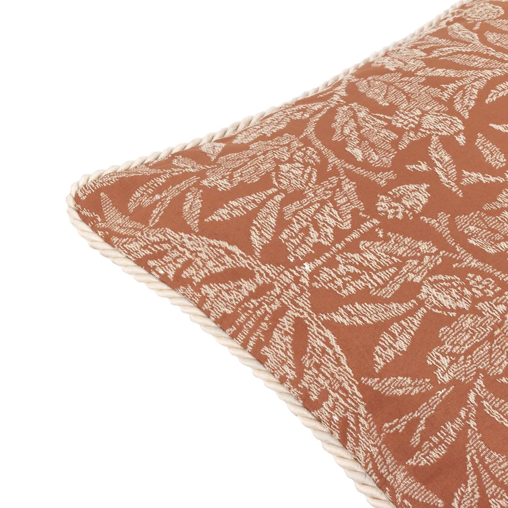 Acorn Tonal Jacquard Cushion Brick