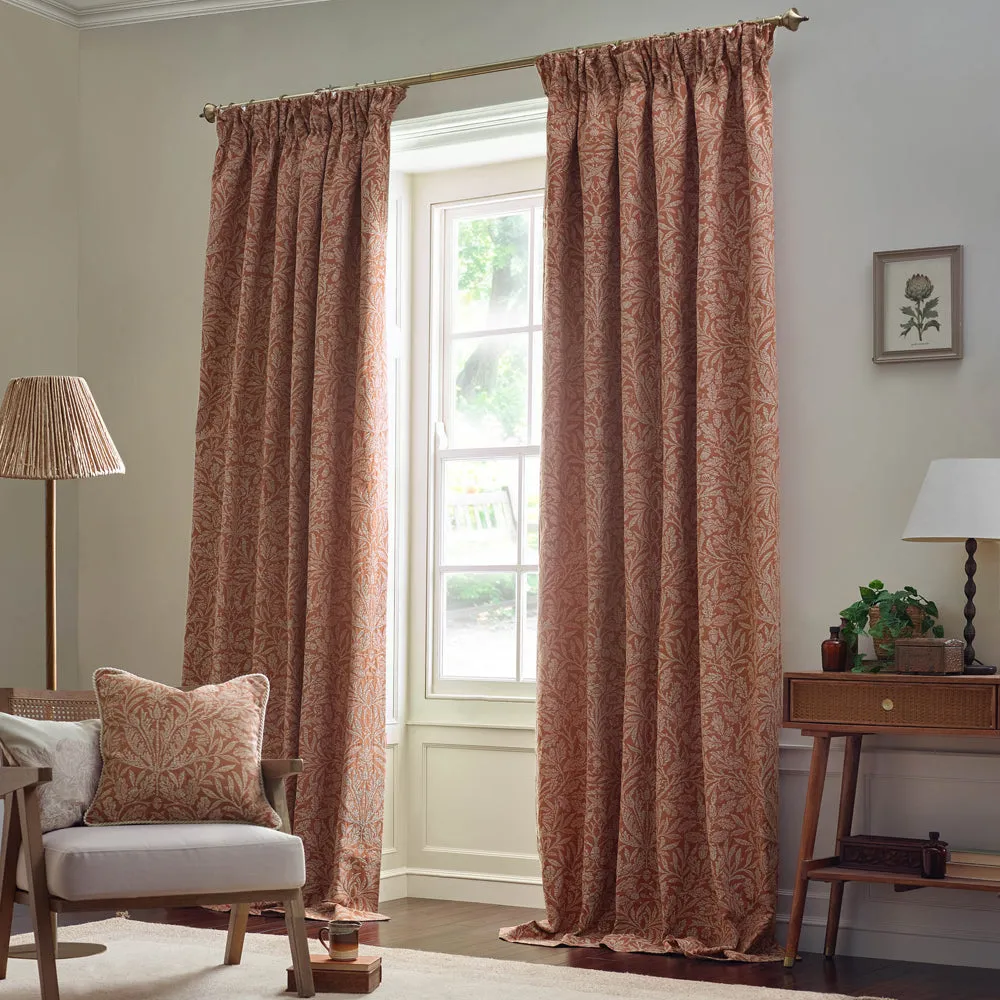 Acorn Tonal Jacquard Cushion Brick