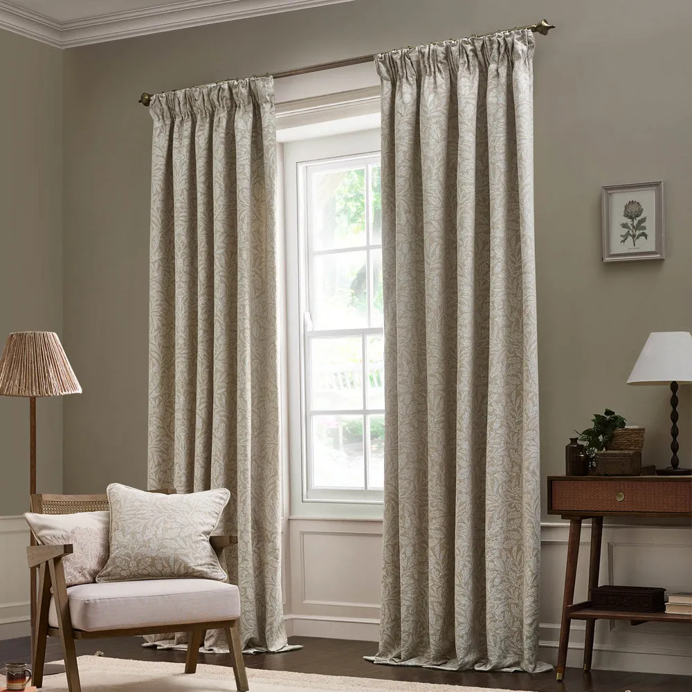 Acorn Tonal Jacquard Cushion Linen