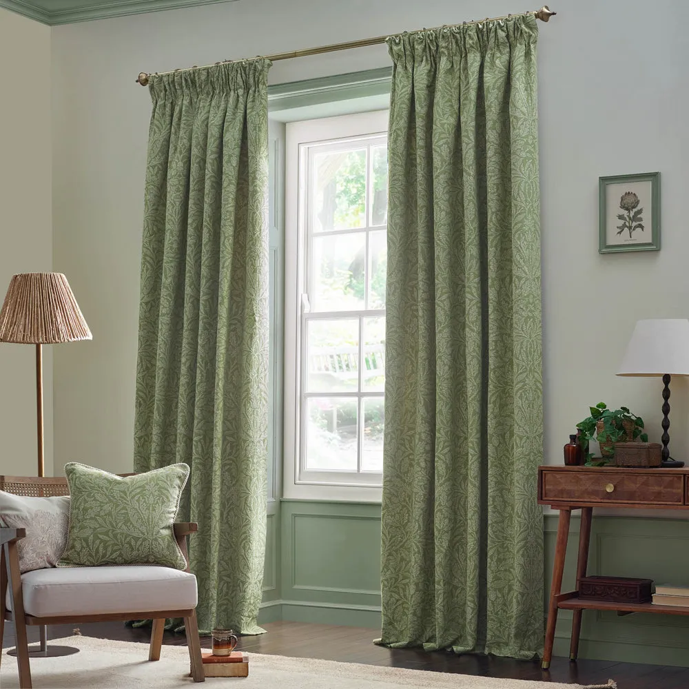 Acorn Tonal Jacquard Cushion Sage