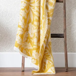 Acorn Tonal Jacquard Throw Gold modern fashion rug  