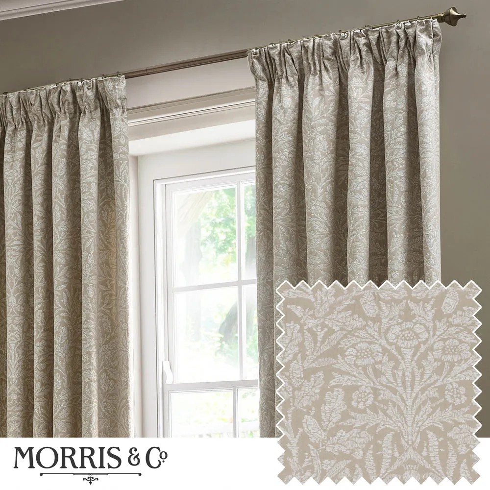Acorn Tonal Matt Jacquard Pencil Pleat Curtains Linen modern fashion rug  
