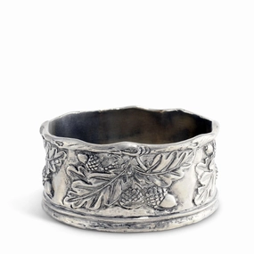 Acorn Oak & Leaf Pewter Wine Coaster mini desktop sculpture