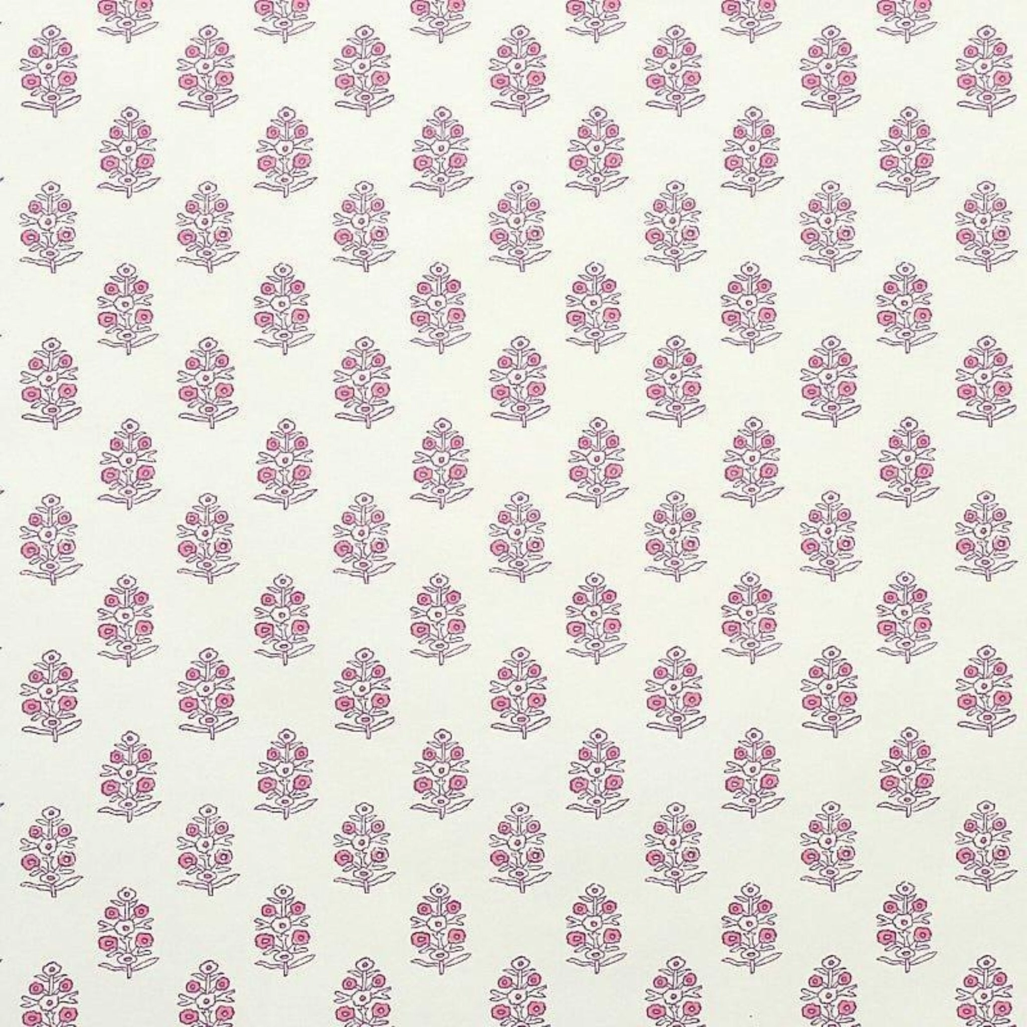 Aditi Wallpaper in Pink paper wall covering