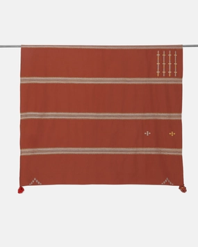 Adrija Extra Weft Cotton Table Cover ceramic table ornament