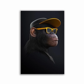 Affengeil Sunglasses by Juliano de Araujo framed mural artwork