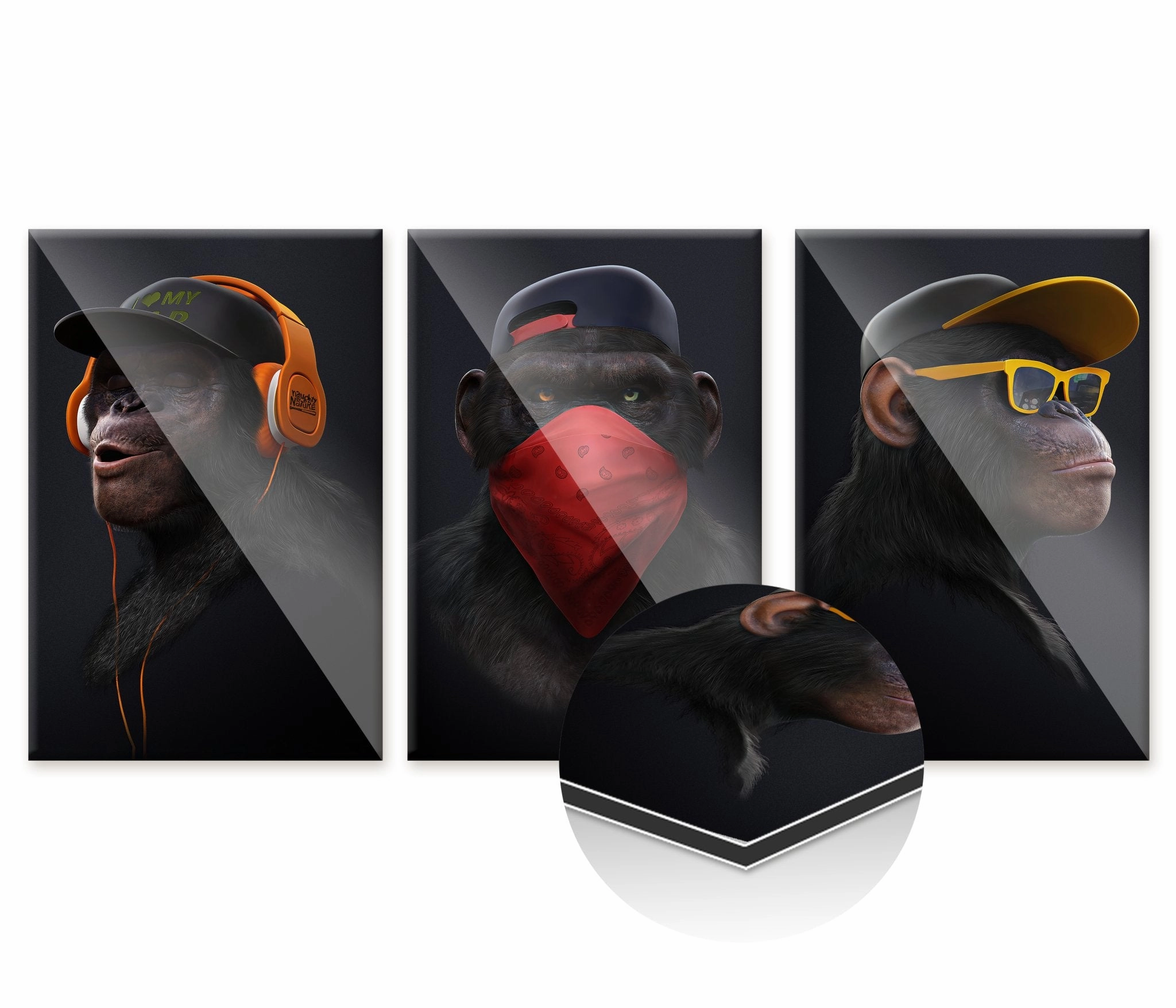 Affengeil triptych by Juliano de Araujo