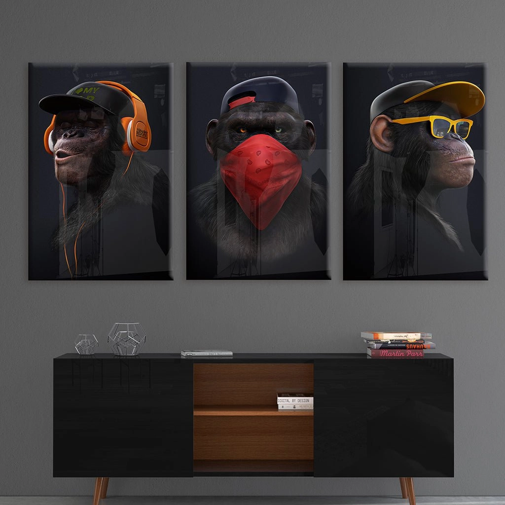 Affengeil triptych by Juliano de Araujo