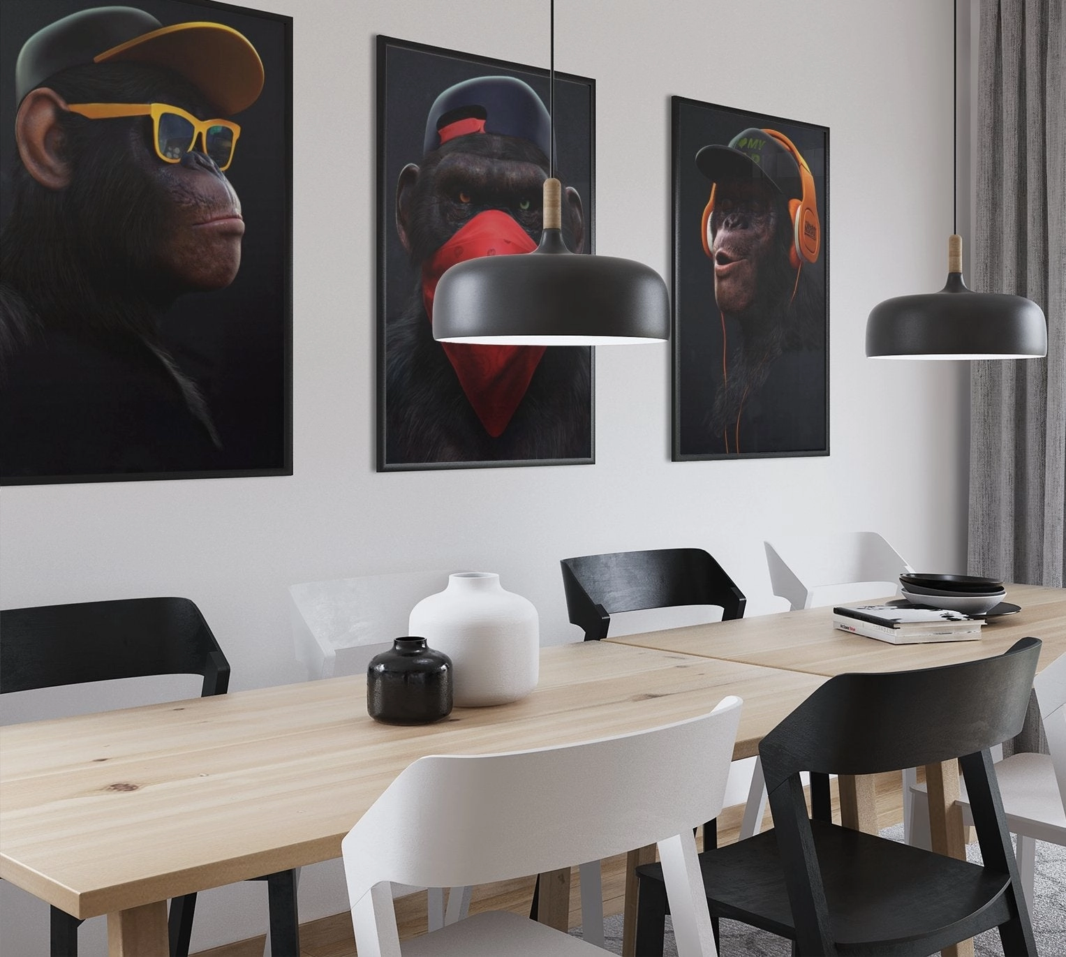 Affengeil triptych by Juliano de Araujo