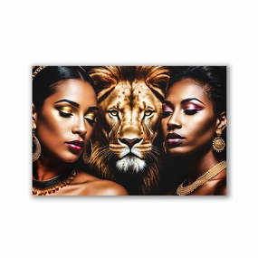 African Beauties by Adrian Vieriu framed mural artwork