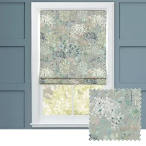 Ailsa Printed Cotton Made to Measure Roman Blinds Cornflower modern fashion rug  