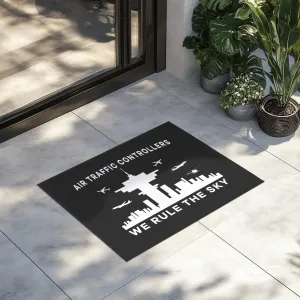 Air Traffic Controllers - We Rule The Sky Designed Door Mats door entrance rug