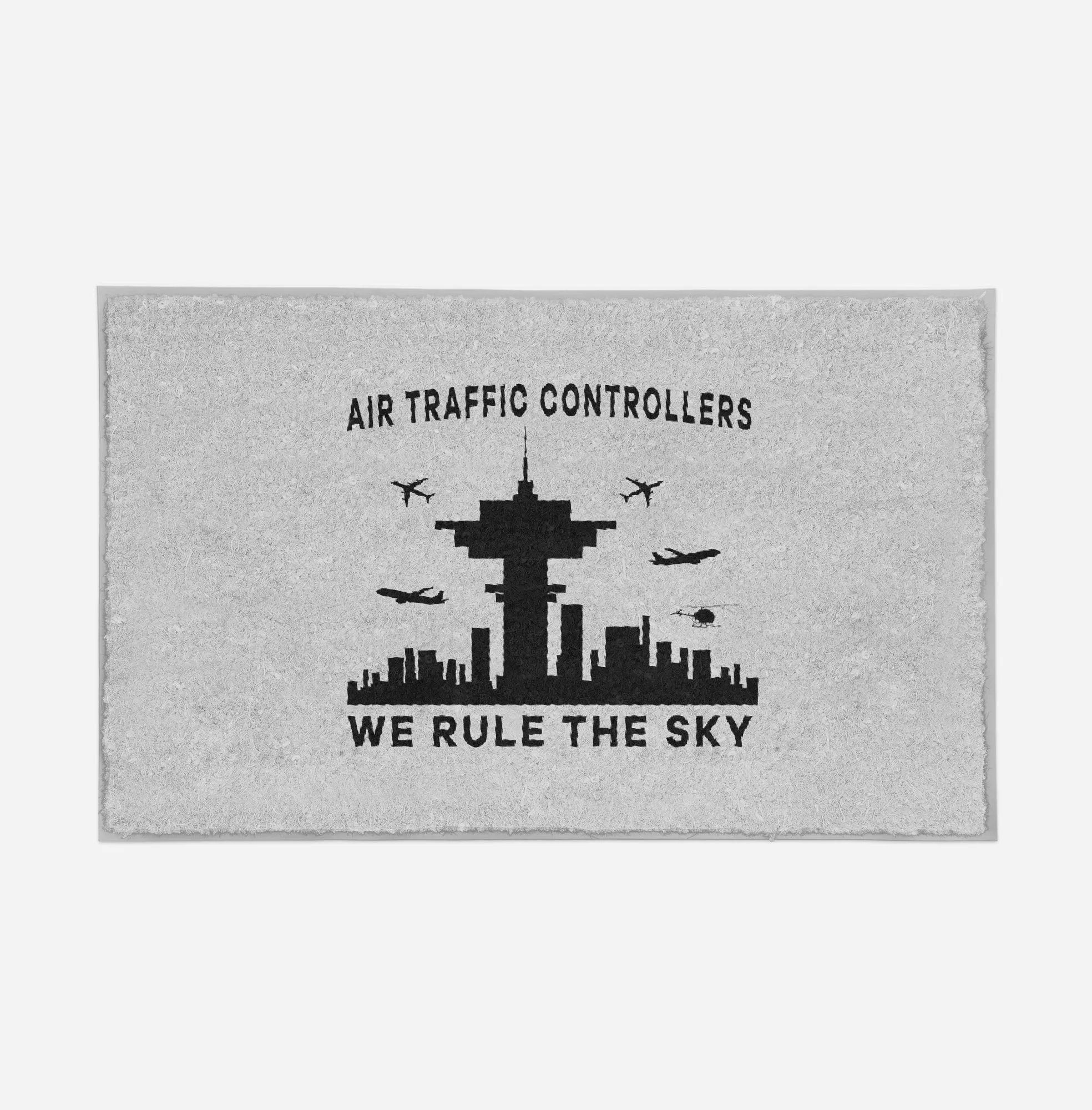 Air Traffic Controllers - We Rule The Sky Designed Door Mats