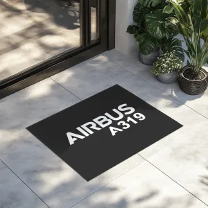 Airbus A319 & Text Designed Door Mats door entrance rug