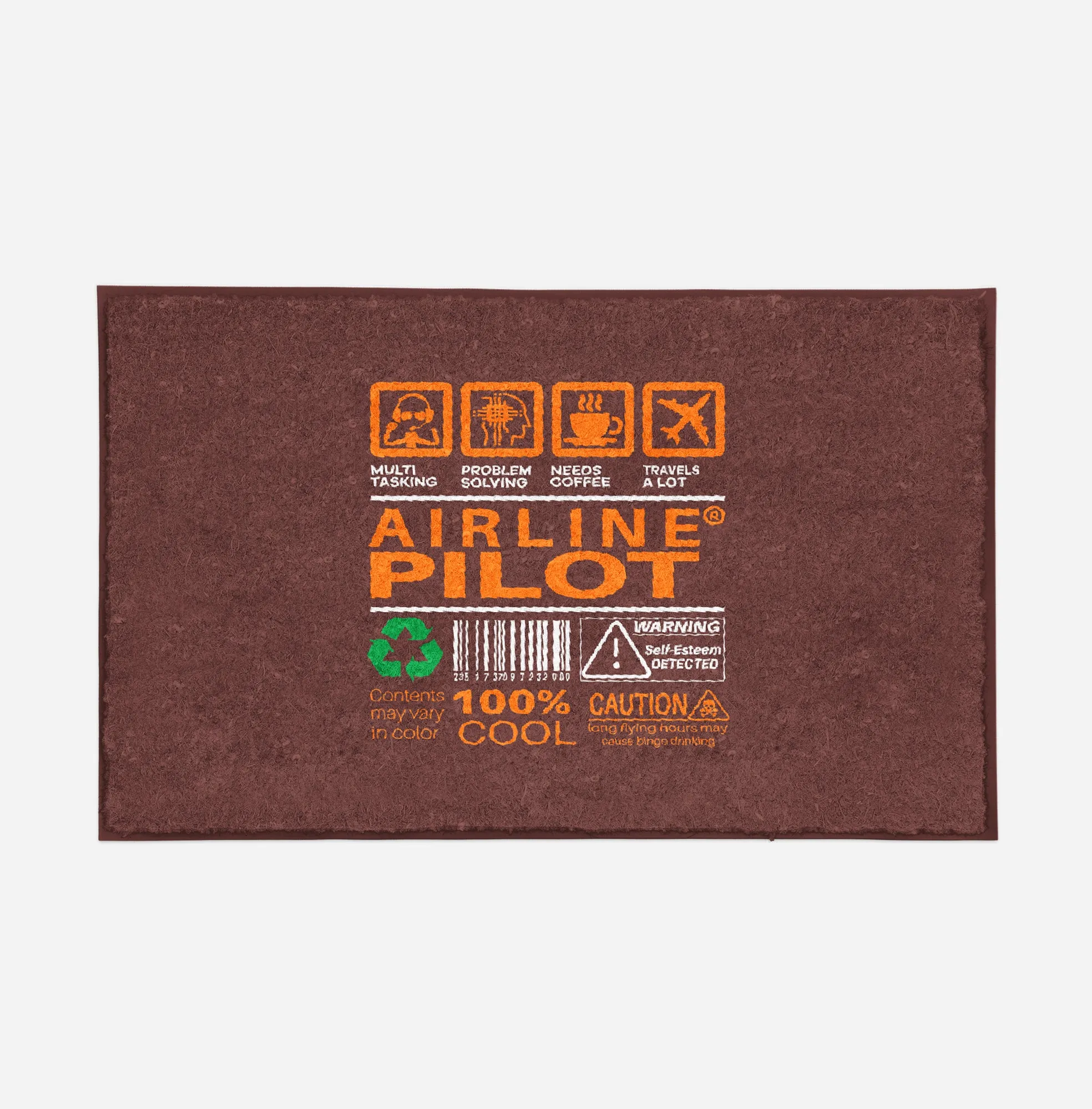 Airline Pilot Label Designed Door Mats