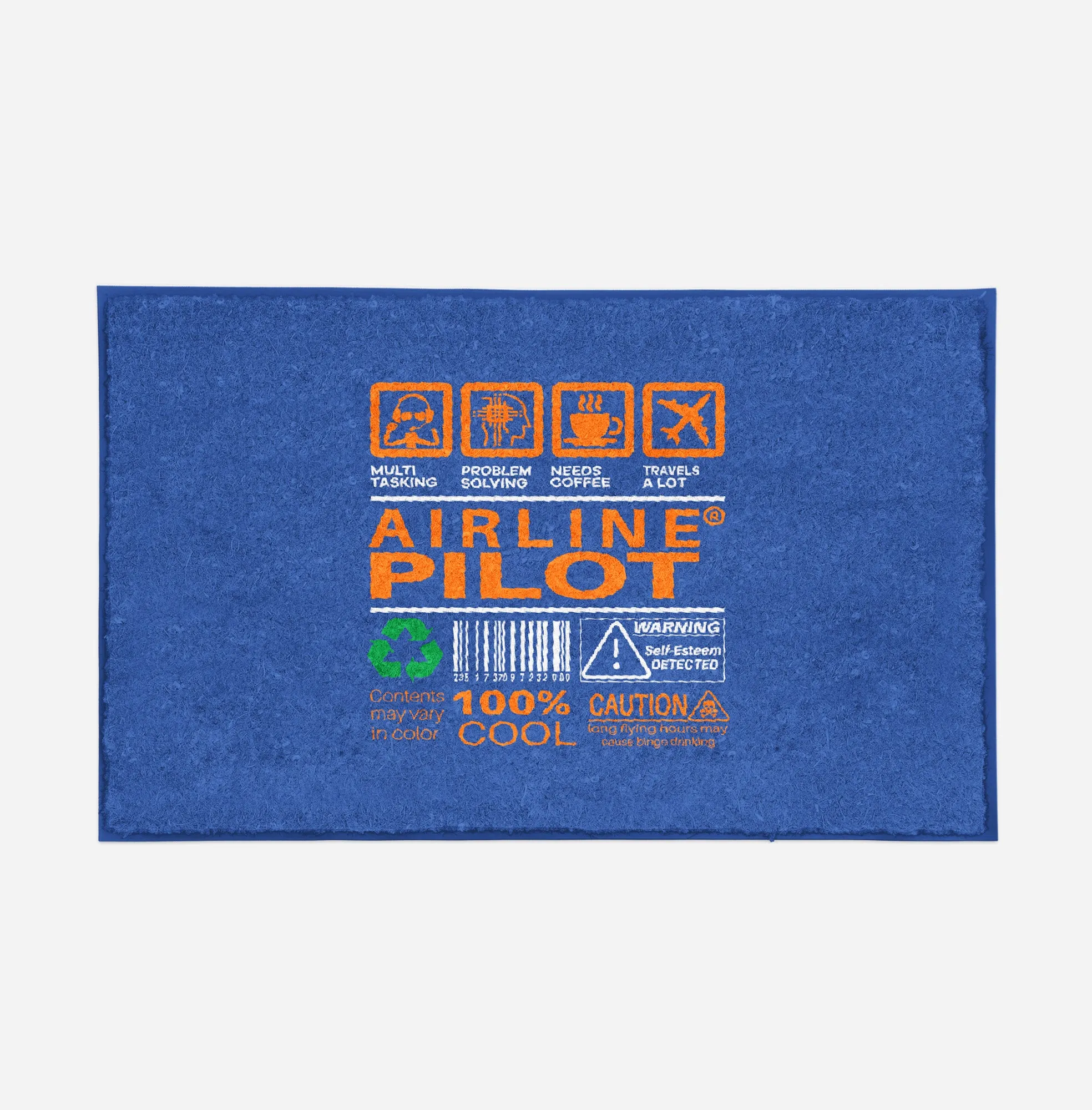 Airline Pilot Label Designed Door Mats