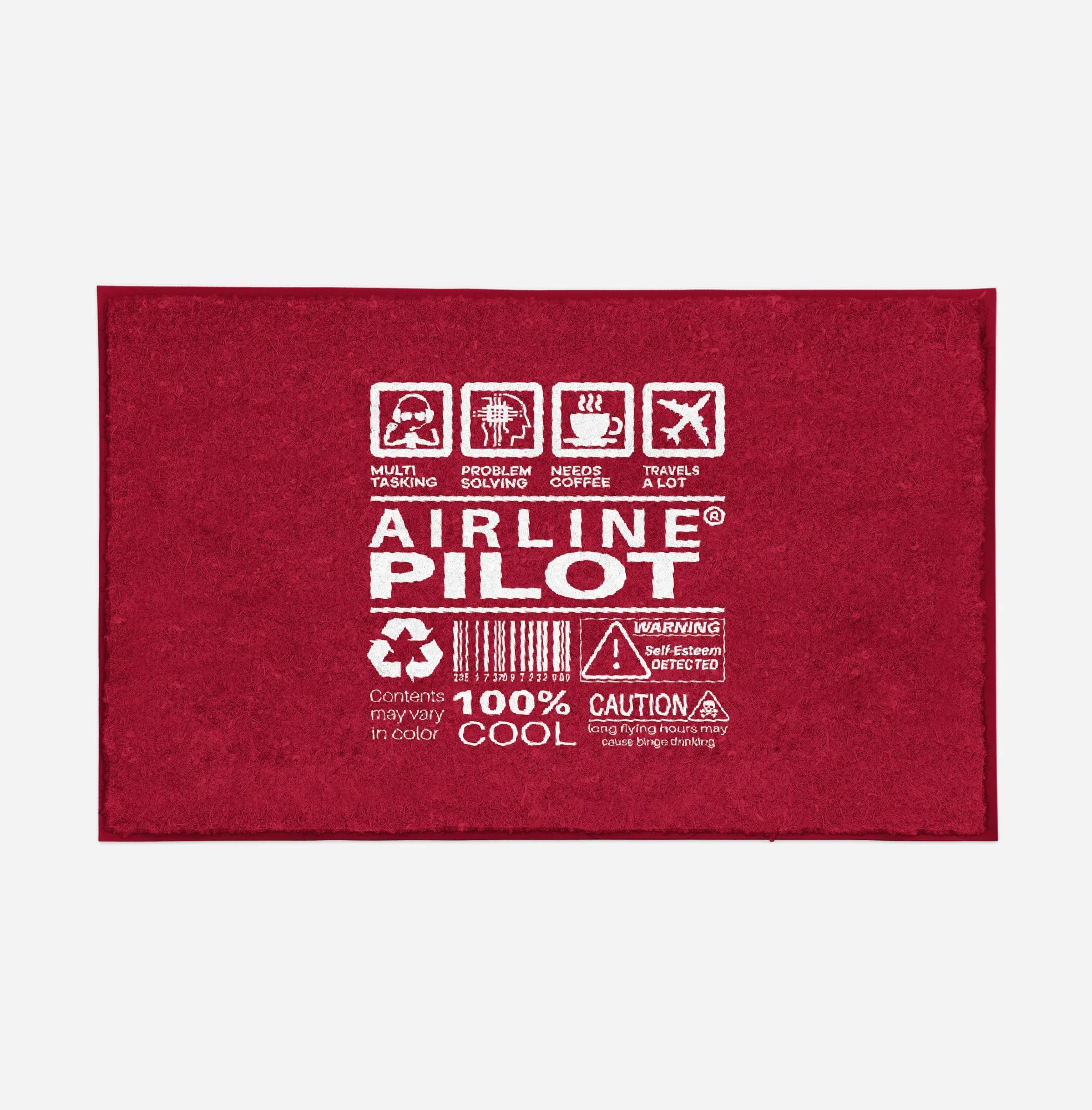 Airline Pilot Label Designed Door Mats