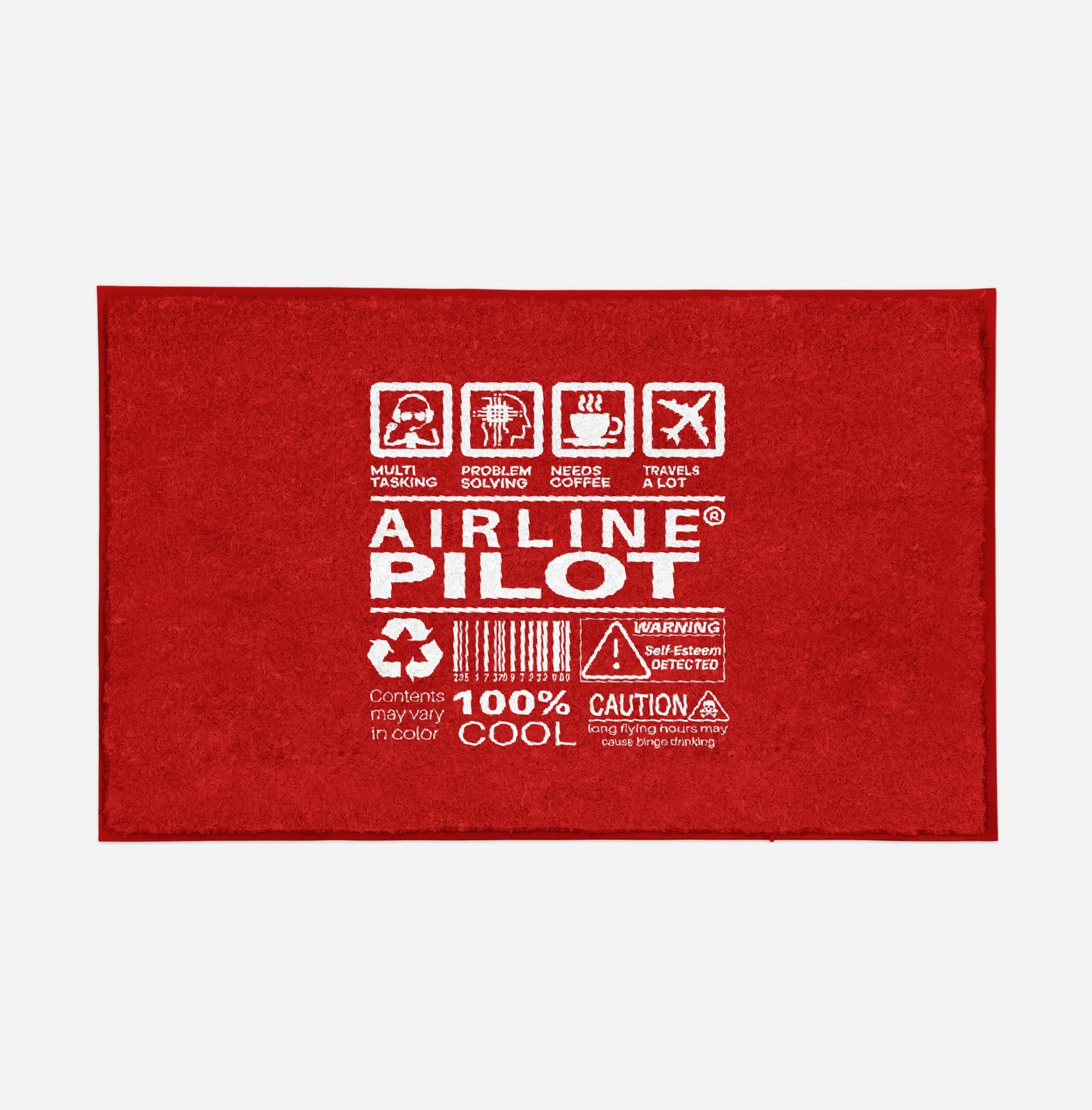 Airline Pilot Label Designed Door Mats